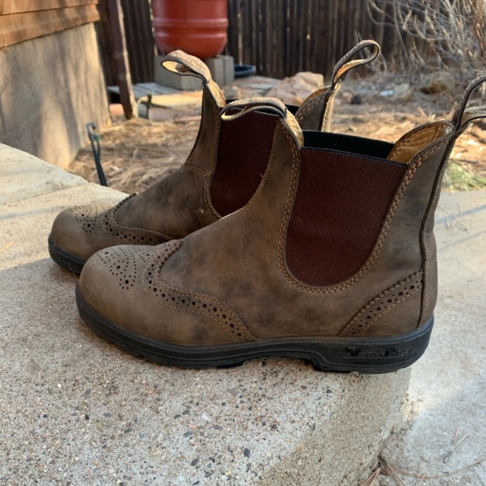 Blundstone Brogue Wingtip Brown Boots